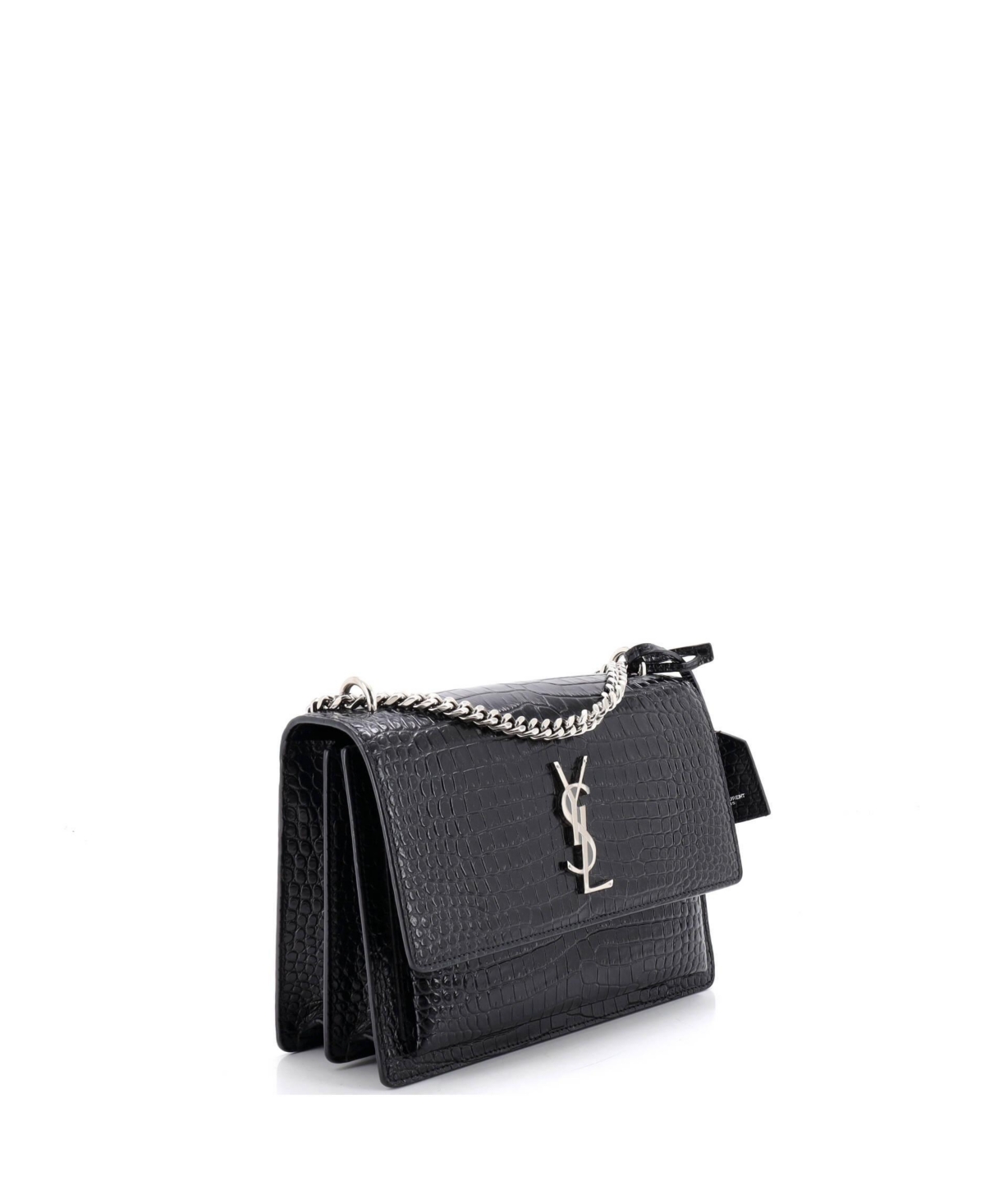 Pre-Owned Saint Laurent Medium Sunset Crossbody Bag Embossed Leather