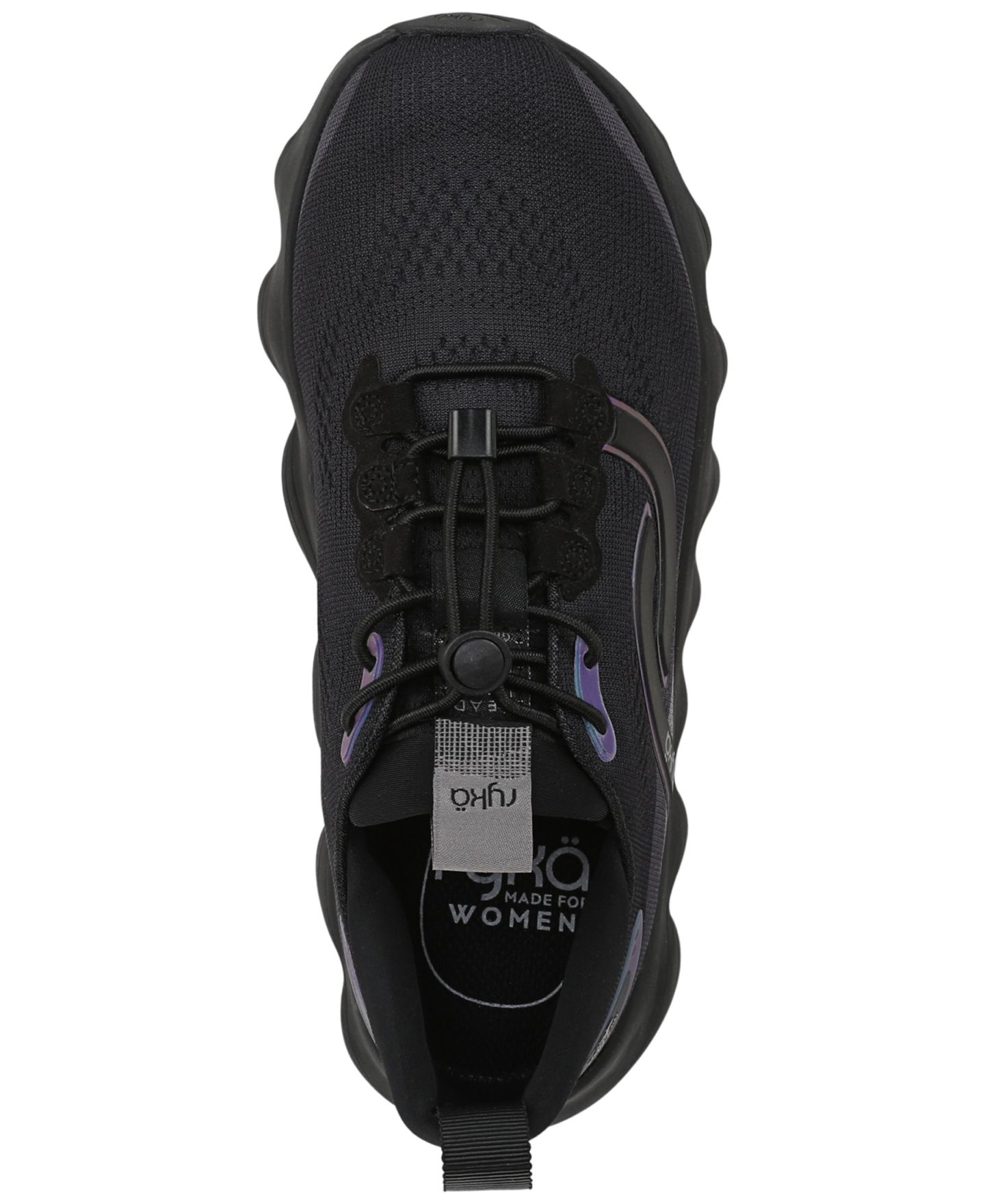 Женские кроссовки Ryka Podflow Walking Toggle Athletic, цвет: Чёрный сетчатый — фото 4