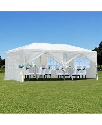 Outdoor Garden Gazebo Wedding Party Tent Canopy 6 Removable Sidewalls