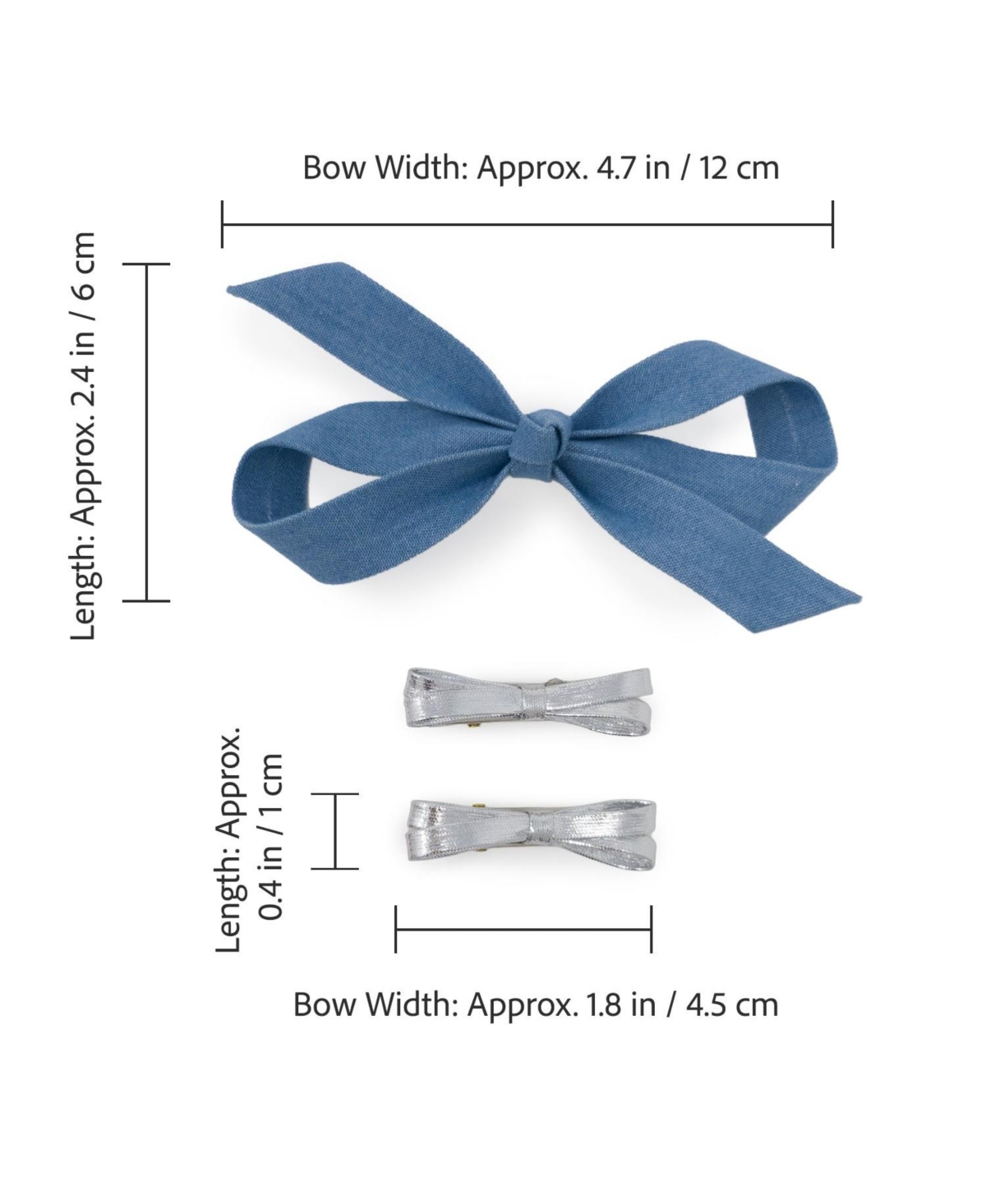 Puttisu Girls Bow Clip Set