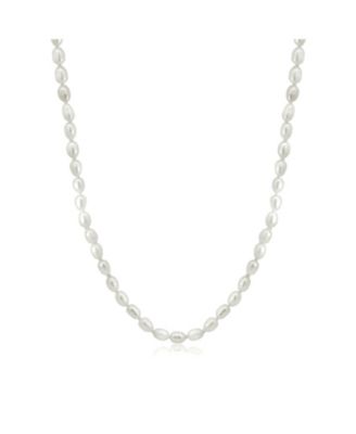 Coastal Pearl Necklace Sterling Silver
