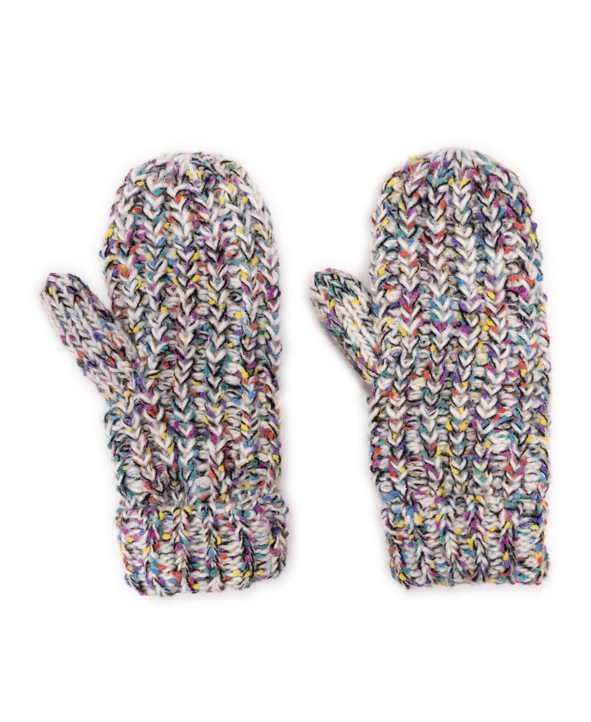 Muk Luks Women's Marled Mitten w/ Colorful Nep