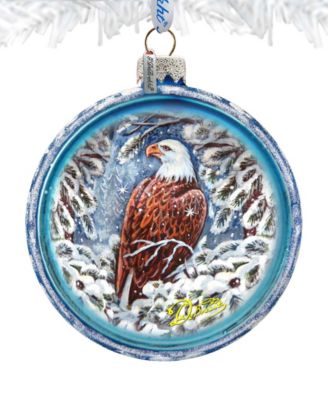 Eagle Cut Ball Holiday Ornament
