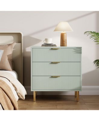 Dresser for Bedroom, 3 Drawer Dresser with Handles,Wood Storage Cabinet Organizer for Hallway, Entryway, Living Room