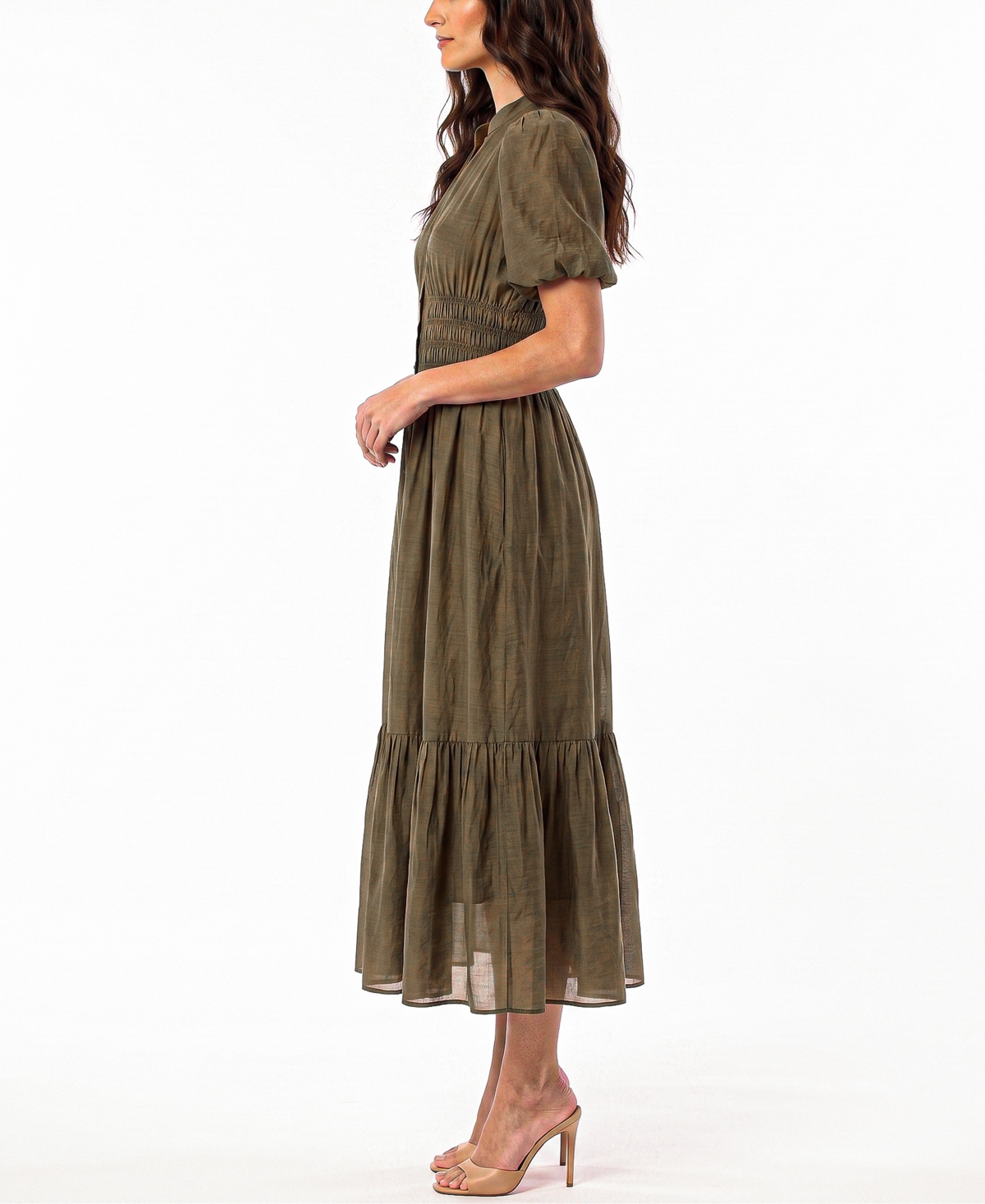 Taylor Women's Puff-Sleeve Shirtdress