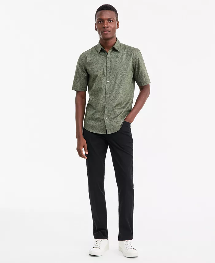 Men's Baker Geometric Short-Sleeve Shirt - thumbnail 3