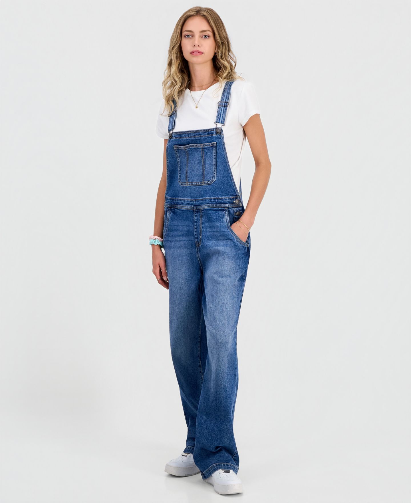 Женский комбинезон Celebrity Pink Juniors' Slouchy Denim Overalls, цвет: Kelroth — фото 6