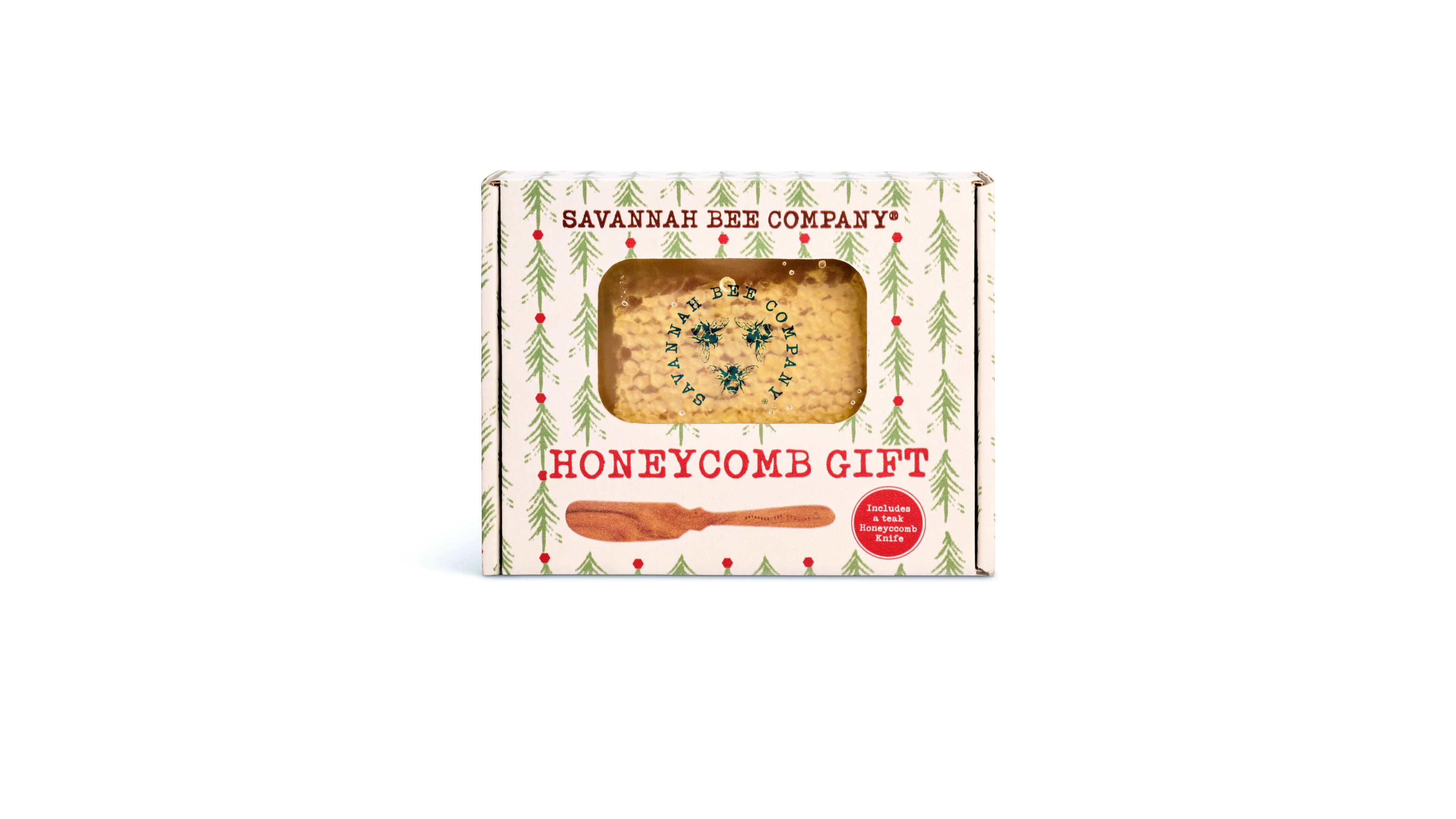 Savannah Bee Company Holiday Honeycomb Gift Set, 5.6 oz.