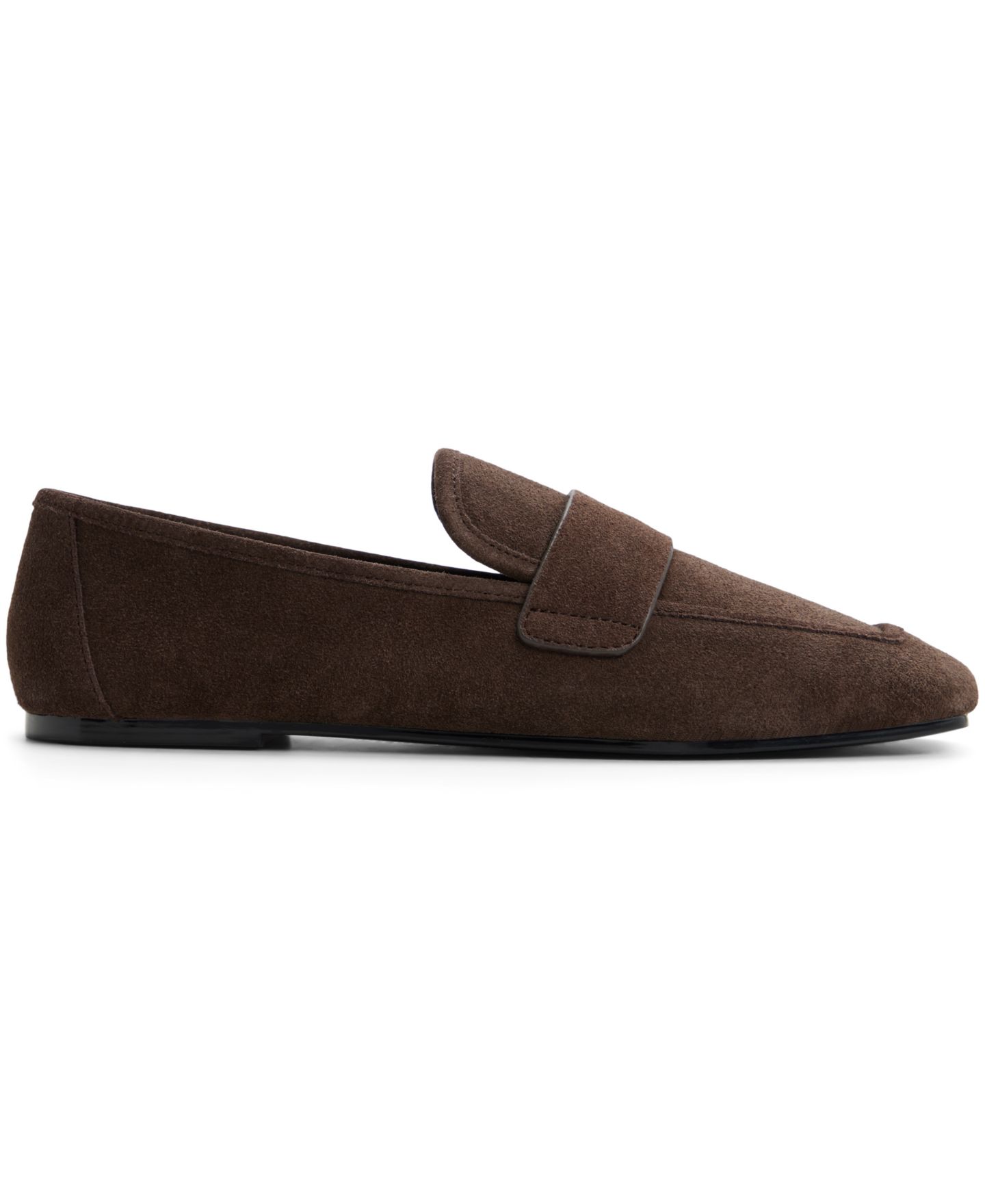 Женские туфли ALDO Charlii Smoking Slip-On, цвет: Тёмный коричневый замшевый — фото 2