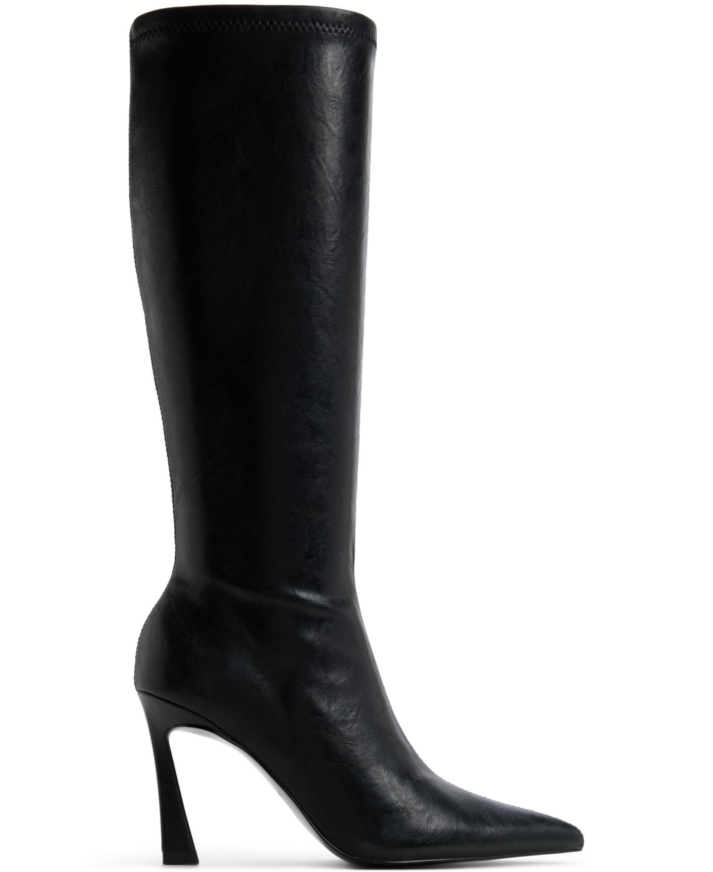 Женские ботинки ALDO Jullieta Sculpted Heel Dress Boots, цвет: Чёрный гладкий — фото 2