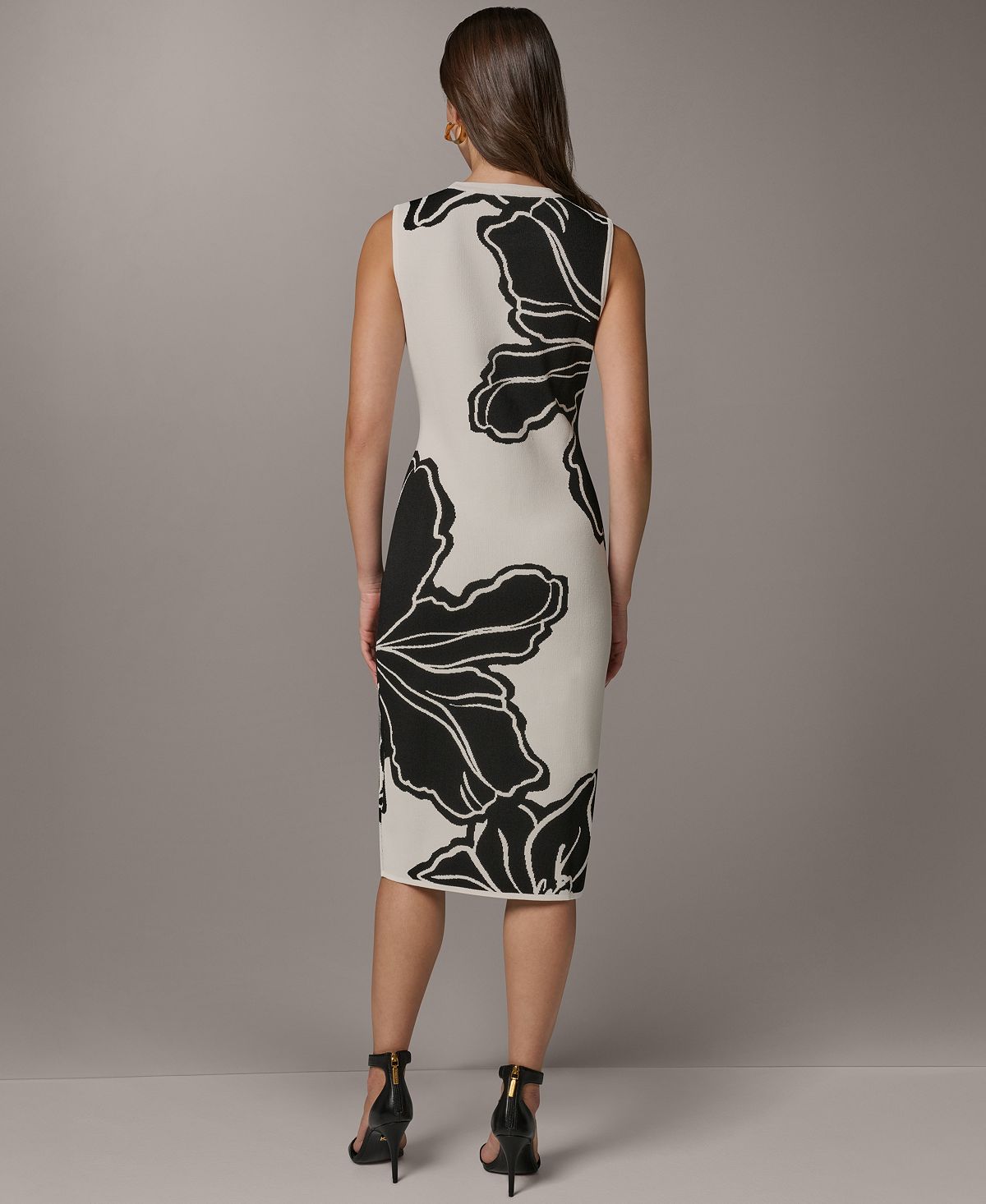 Donna Karan New York Women's Floral Knit Sheath Dress view 4 — MAYCSS fashion products