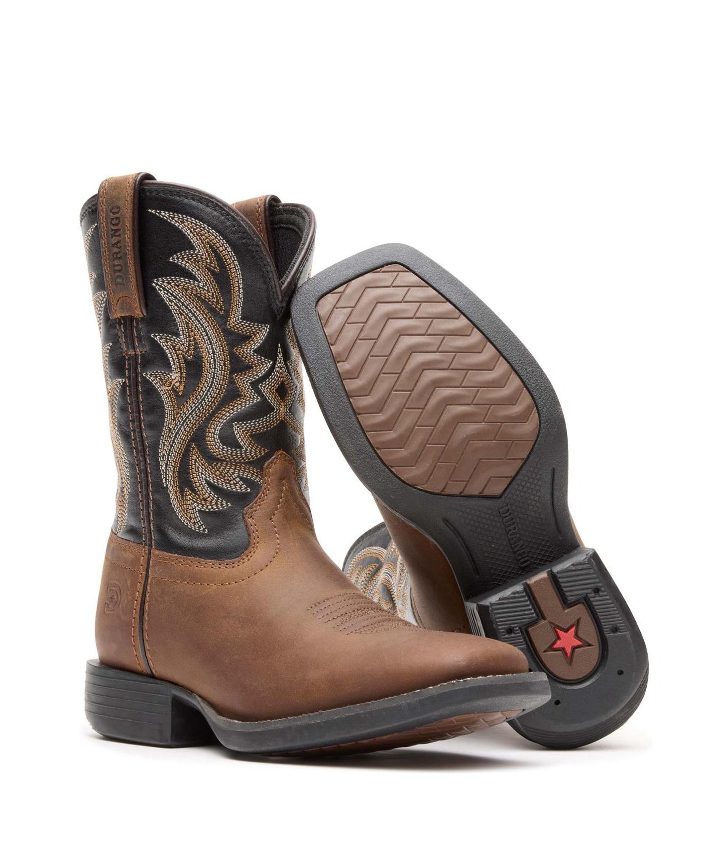 Детские ботинки Durango Shyloh Western Boot, цвет: Коричневый / Чёрный — фото 4