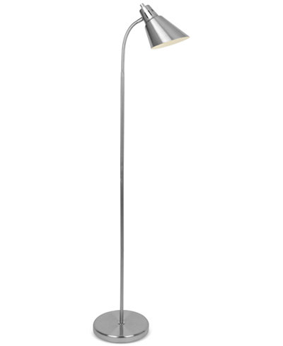 Lite Source Fluorescent Nickel Floor Lamp