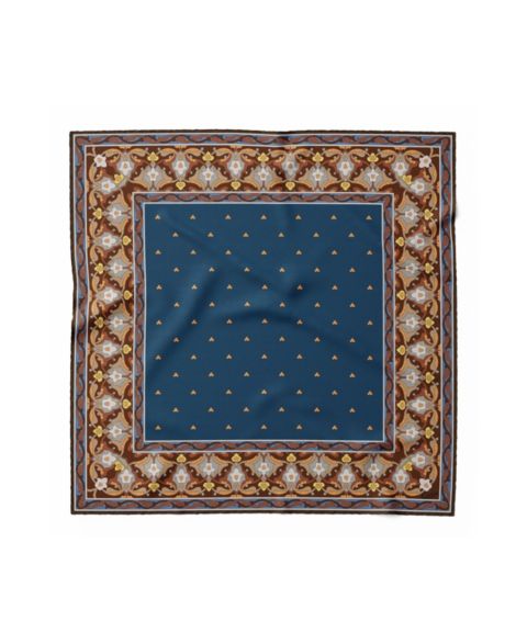 Мужские нагрудные платки Elizabetta Enrico Silk Pocket Square, цвет: Тёмный синий