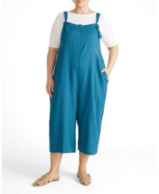 Plus Size Kora Linen Overalls