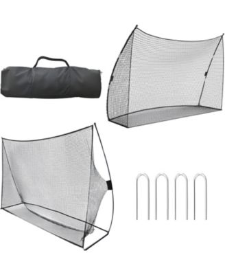 10 FT Golf Hitting Net, Portable Golf Practice Net with Carry Bag and Stakes, Backyard Driving Training Equipment