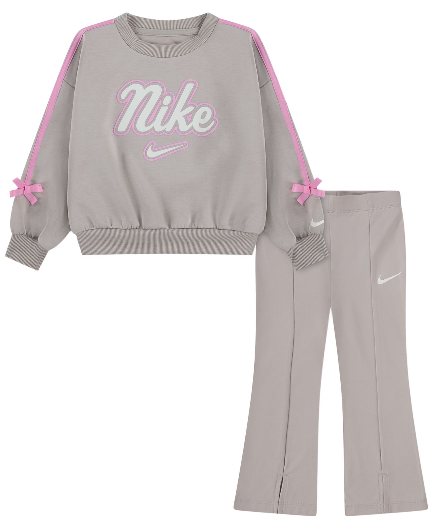 Girls' 2T-6X Juxta-Girl Bow Stripe Top and Leggings, 2-Piece Set