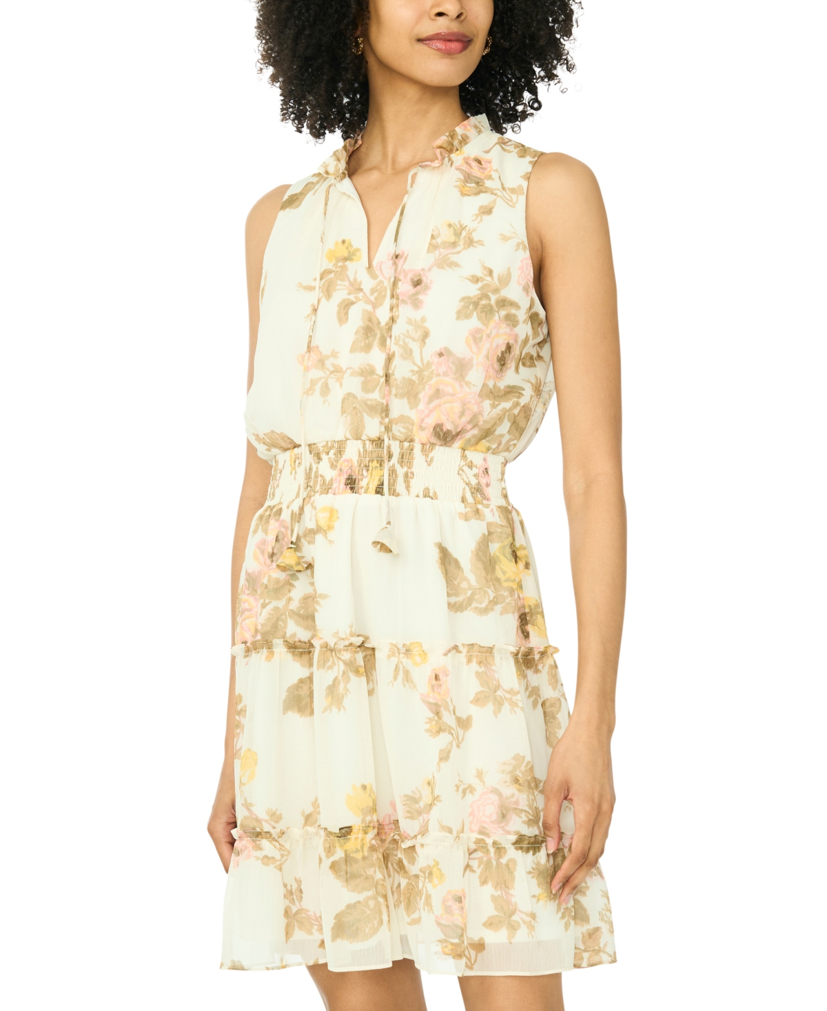Sam & Jess Women's Sleeveless Tiered Ruffle Dress
