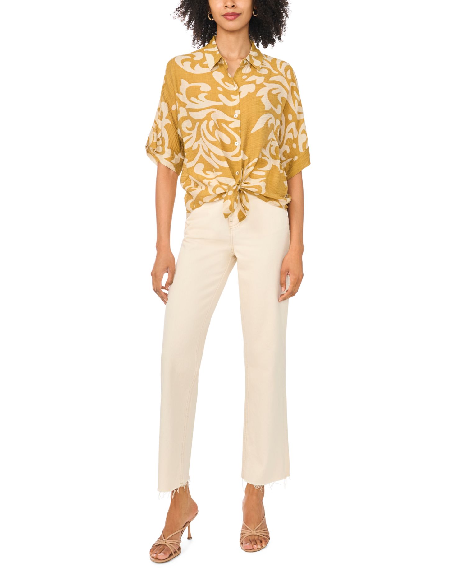 Women's Collared Short-Sleeve Top