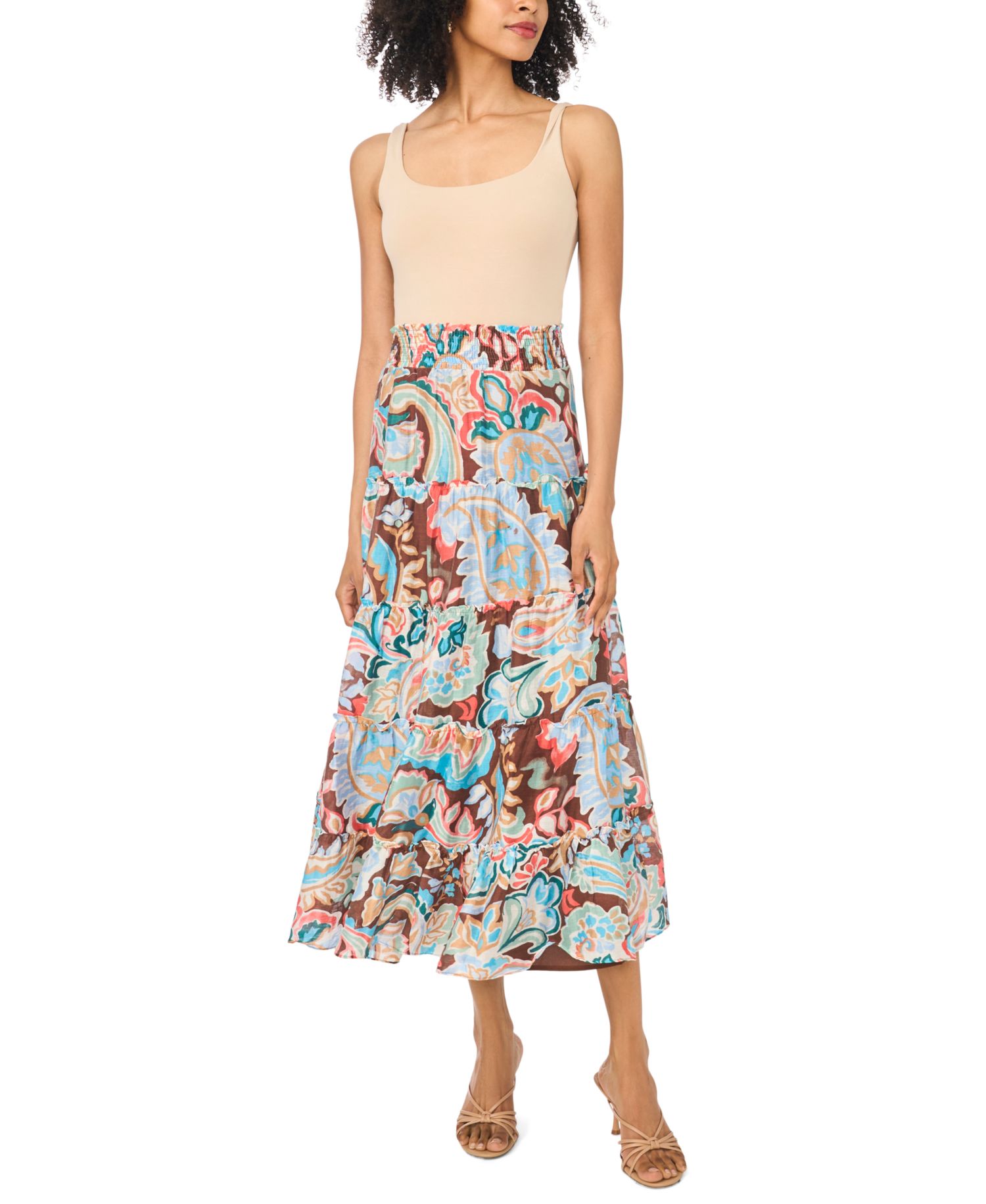 Women's Tiered Maxi Skirt