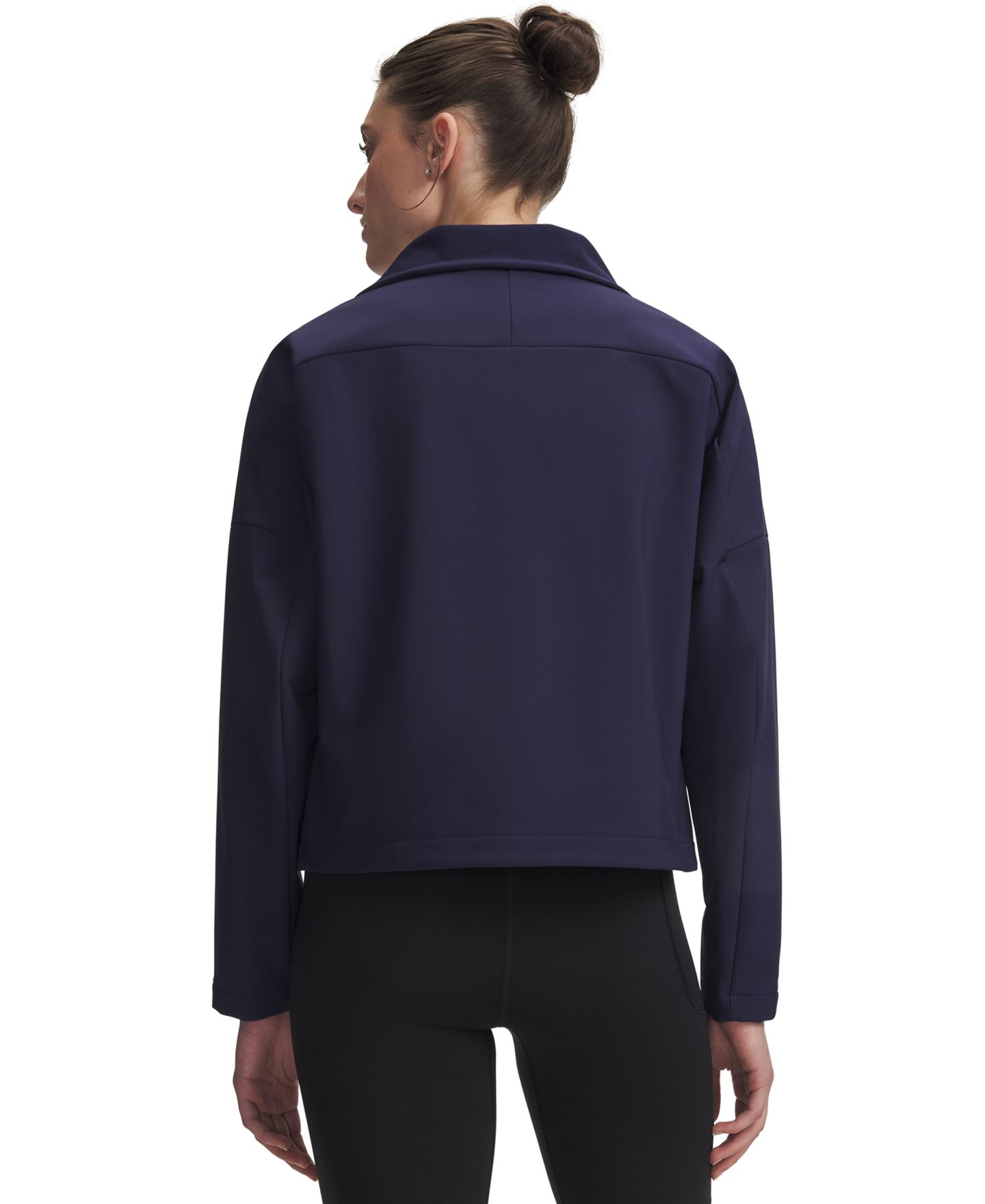 Женская куртка Under Armour Shield Collared, цвет: Полуночный тёмно-синий — фото 4