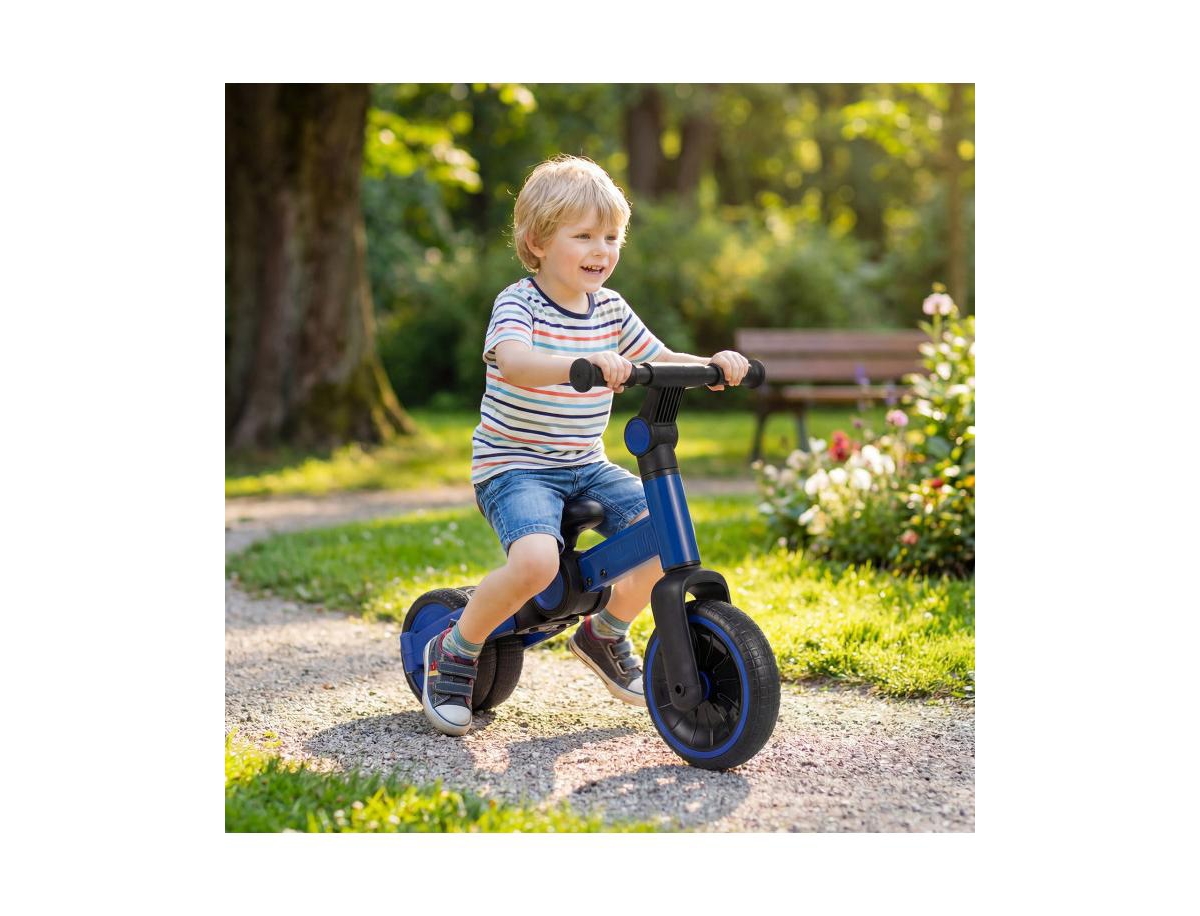 Slickblue Toddler 5-in-1 Balance Bike with Adjustable Seat and Removable Pedals