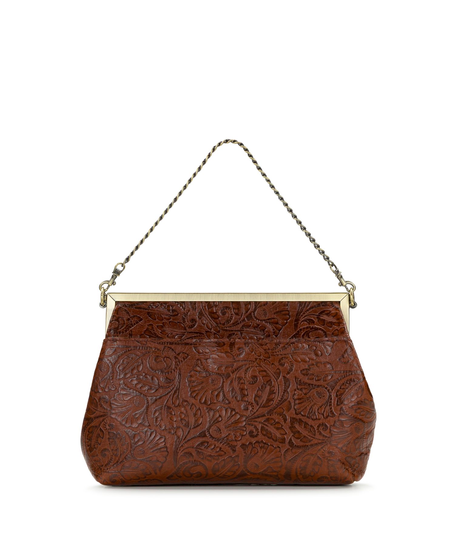 Vilaine Small Tooled Leather Frame Handbag