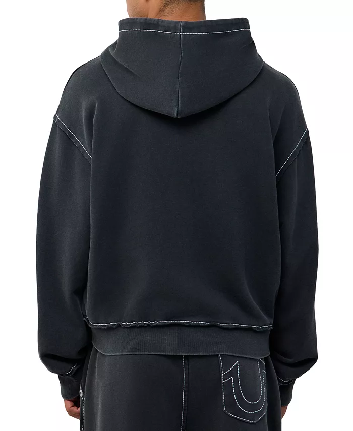 Men's Applique Big T Boxy Hoodie - thumbnail 3