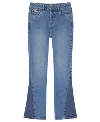 Girls' 7-16 2-Tone Flared Denim Jeans