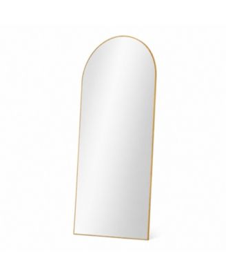 Home Decor Arched Floor Mirror Full Body Standing Mirror Large Vanity Wall Mirror Stylish Decorative Full Length Mirror for Bedroom Living Room