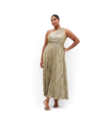 Women's Kamila One Shoulder Metallic Dress