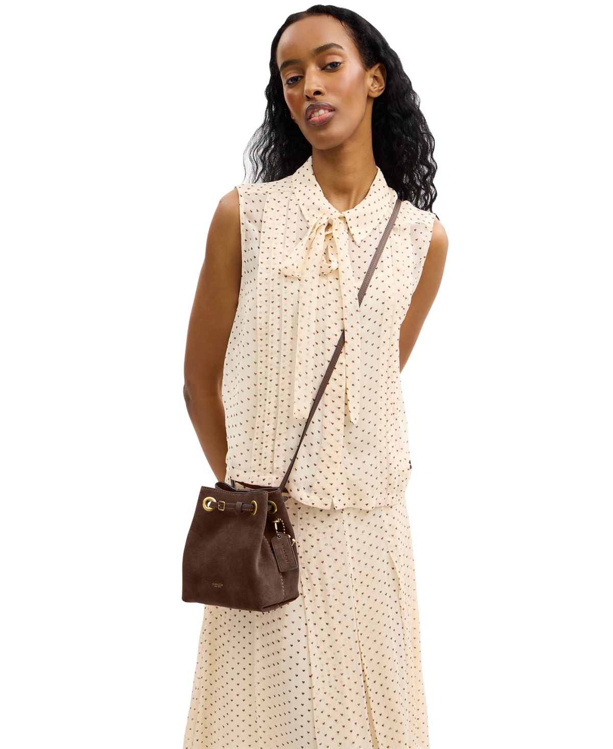Coach Jade Drawstring Mini Crossbody Handbag