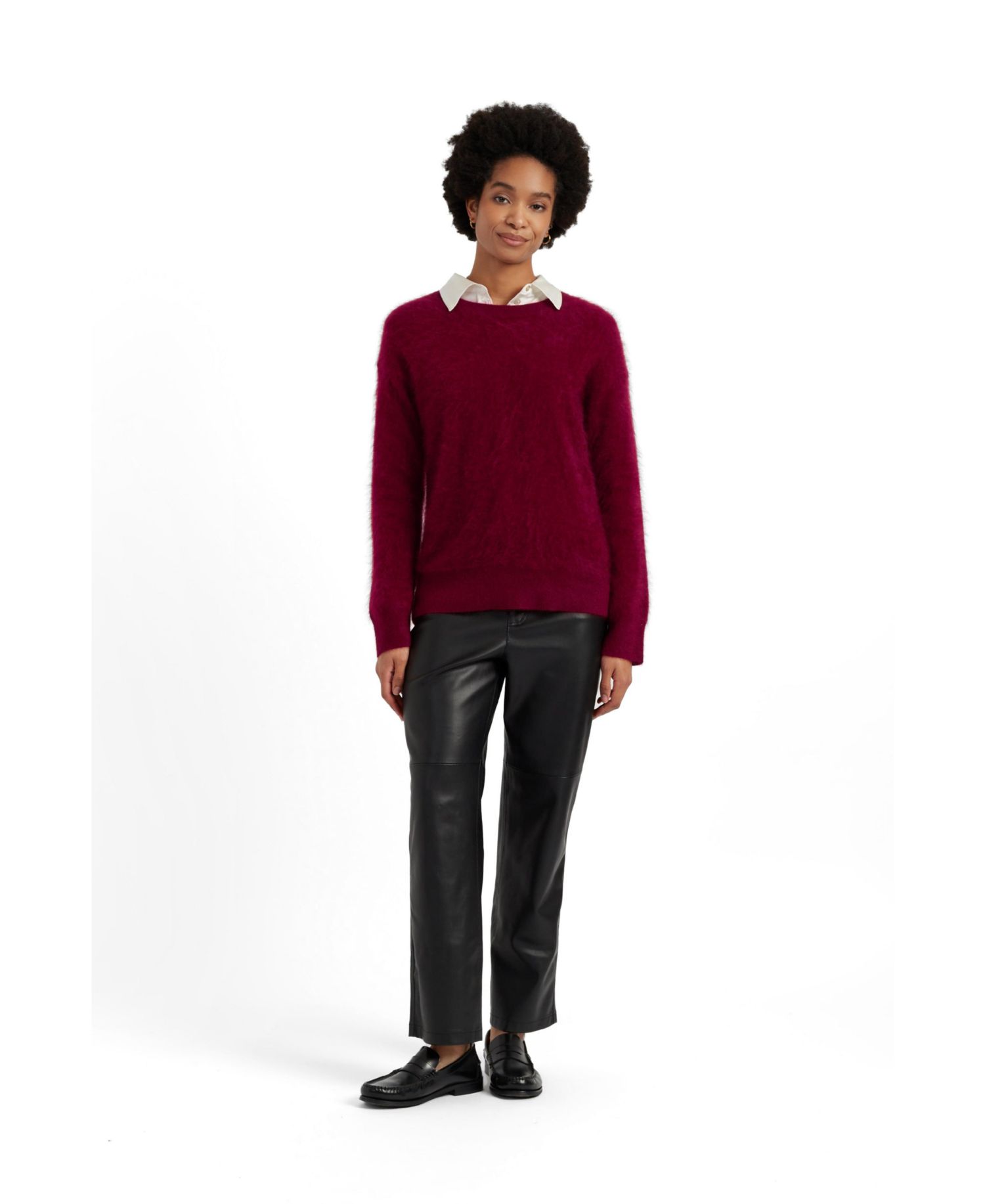 Women's Chinti and Parker Brushed Cashmere Crew Neck Sweater