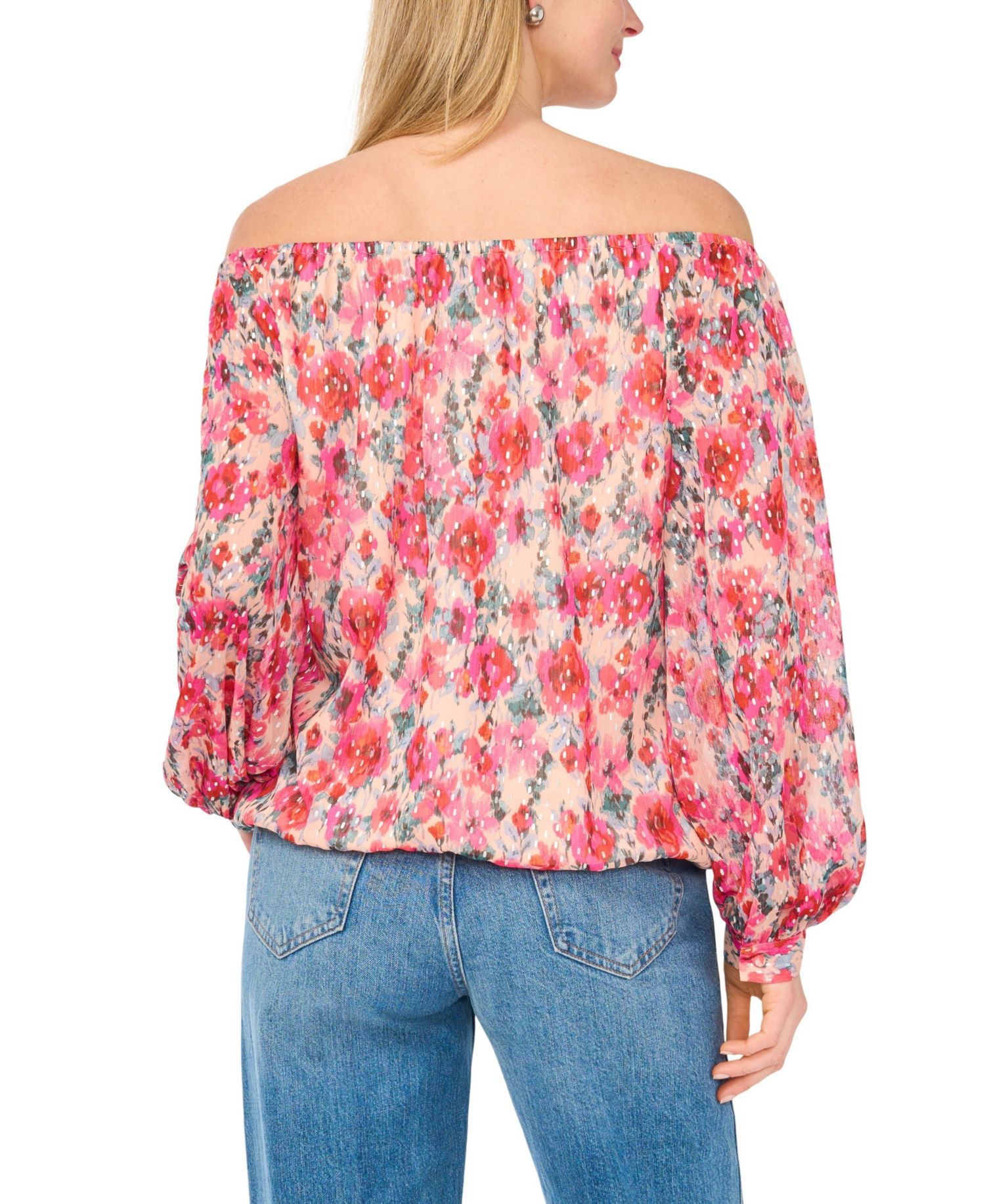 Women's Off-The-Shoulder Tie-Front Top