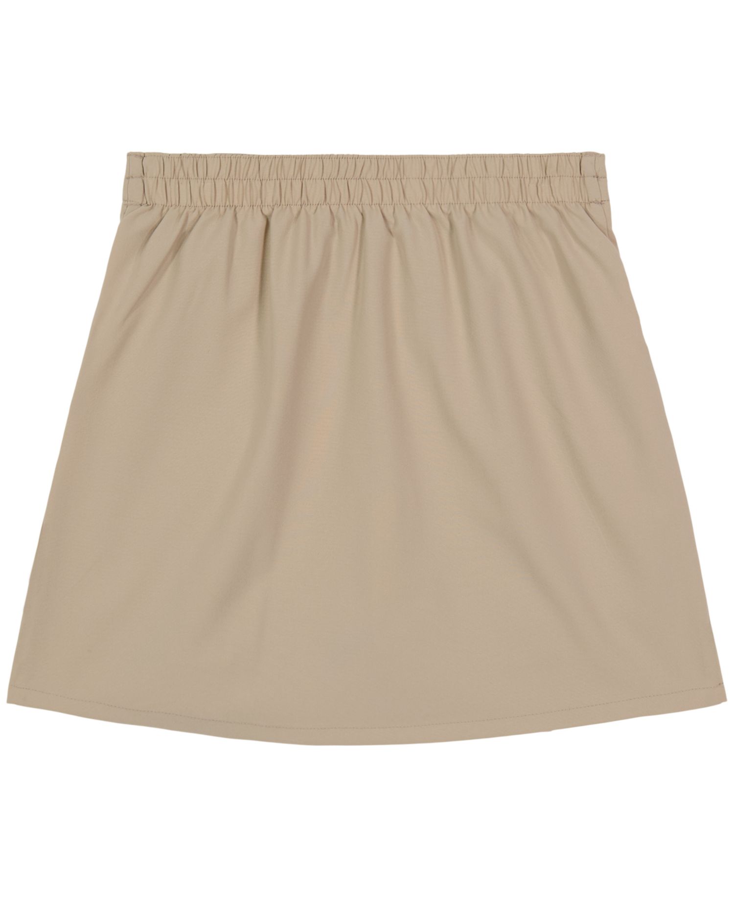 Big Girls 7-16 Uniform Button Pockets Elastic Waist Scooter Skorts