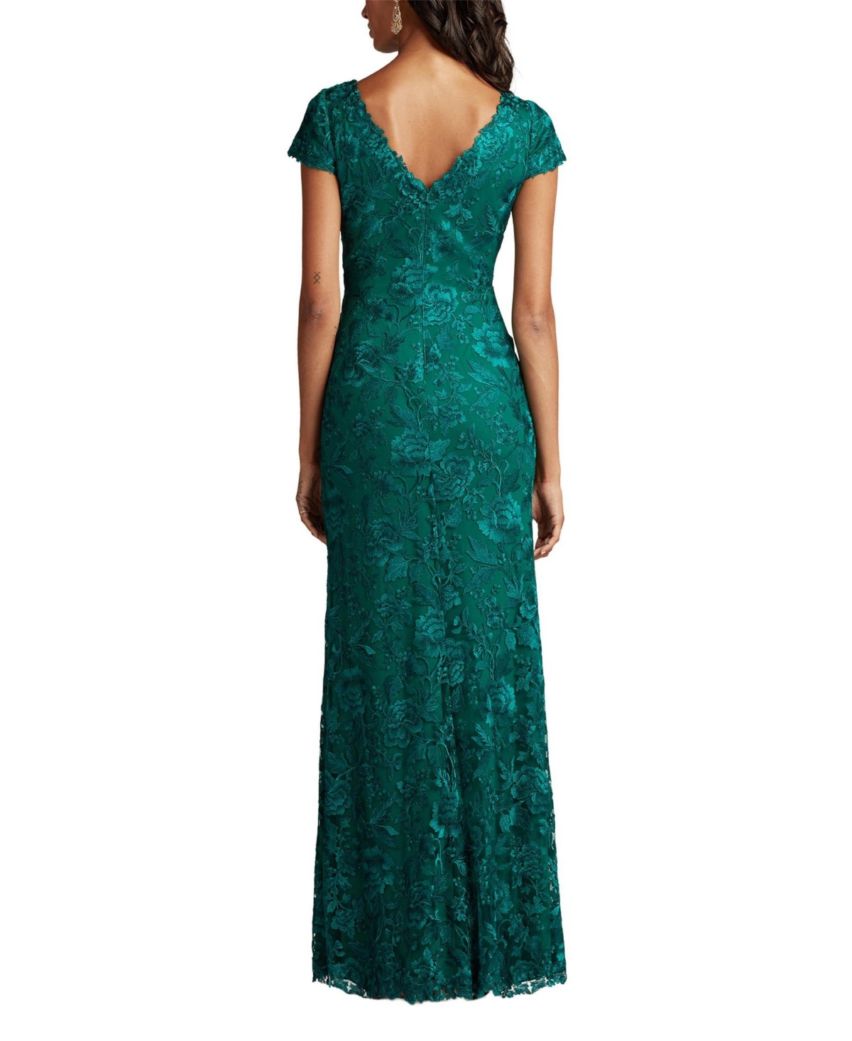 Tadashi Shoji Women's Oran Embroidered Tulle Gown