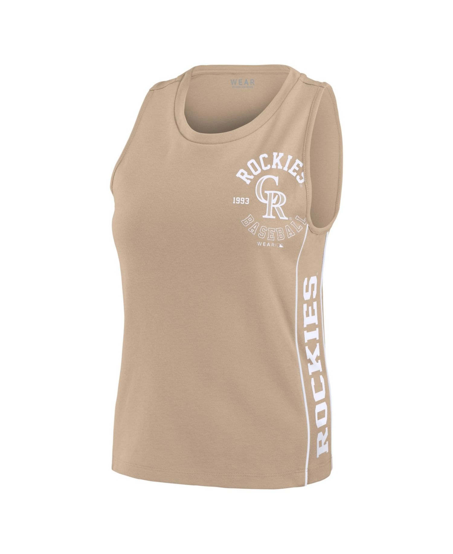 Women's Tan Colorado Rockies Tonal Tank Top
