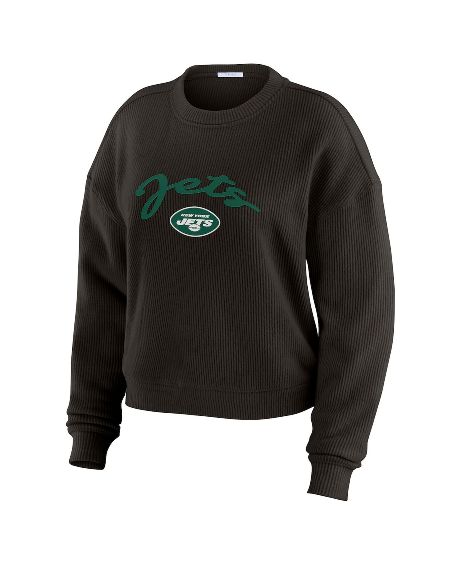 Women's 2-Piece Cream New York Jets Knitted Tri-Blend Long Sleeve T-Shirt & Pants Lounge Set