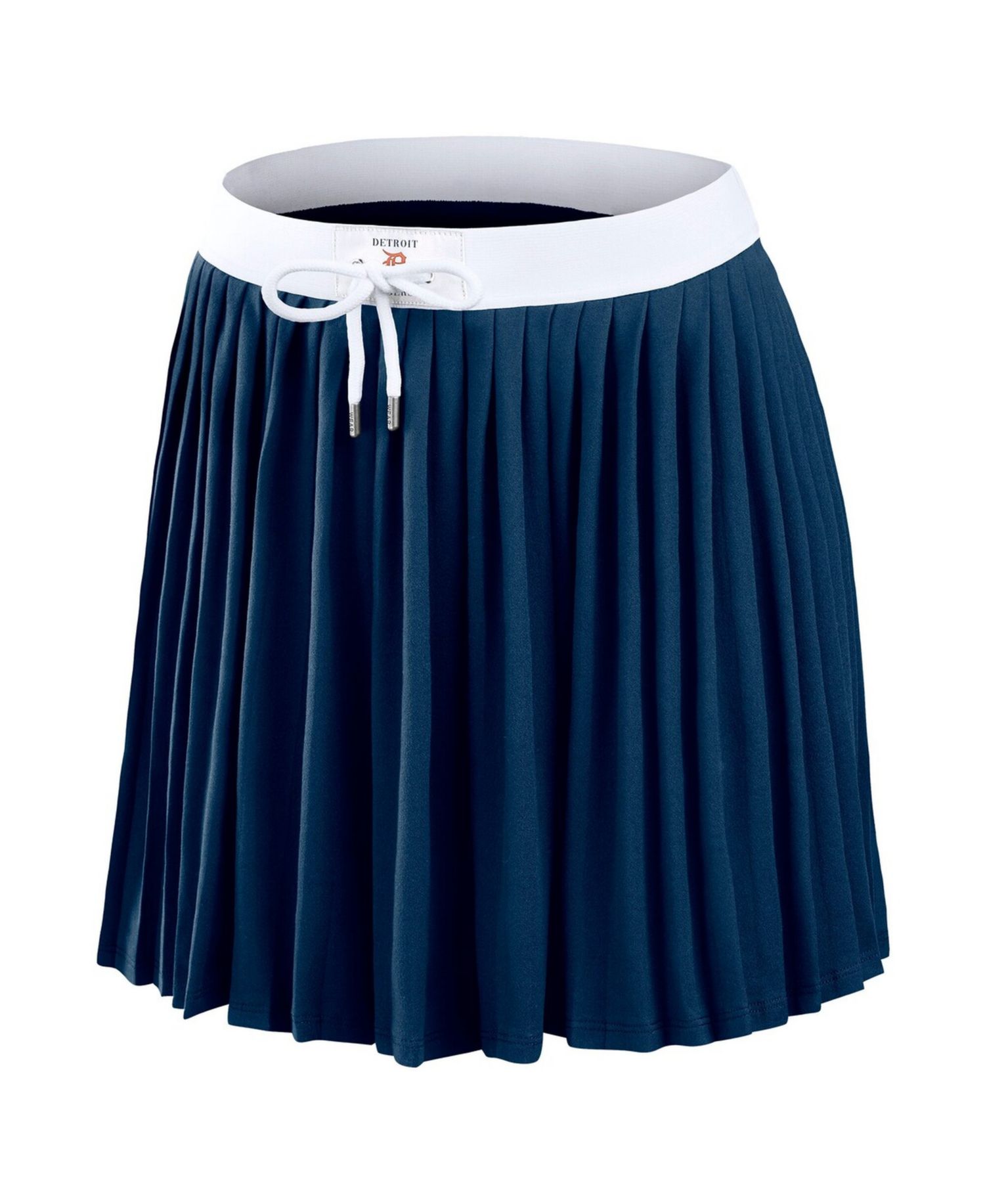 Women's Navy Detroit Tigers Pleated Skort