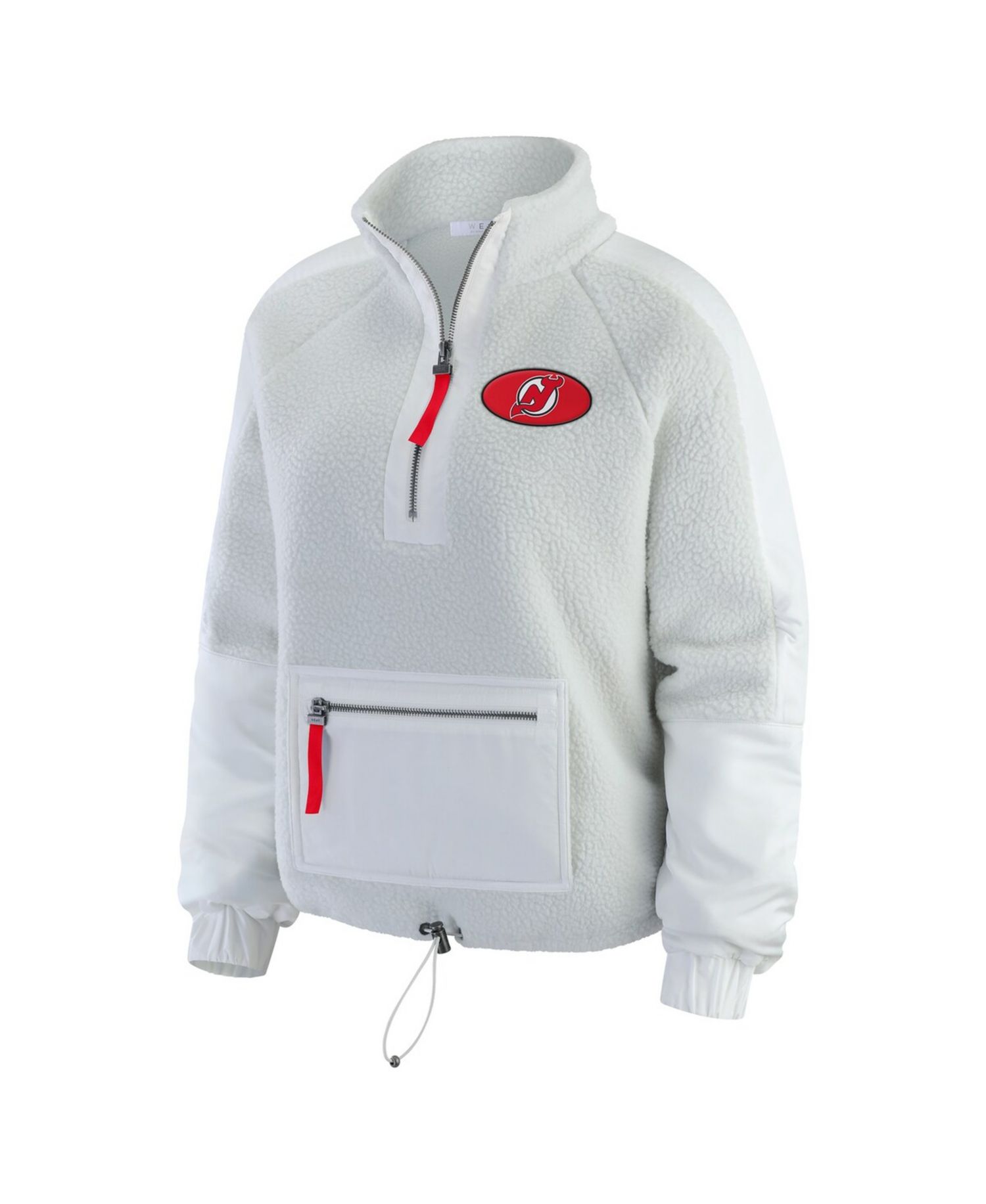 Women's Gray New Jersey Devils Polar Fleece Quarter-Zip Jacket