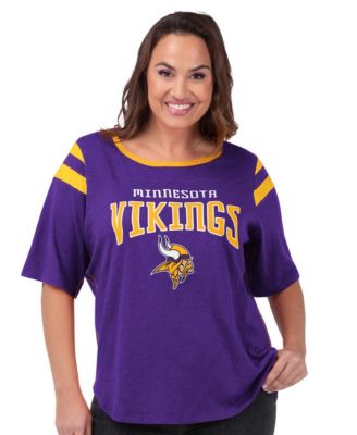 Women's Purple Minnesota Vikings Plus Size Linebacker T-Shirt