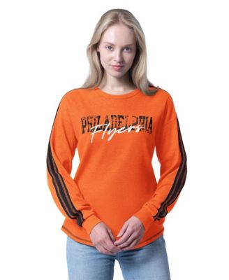 Women's Orange Philadelphia Flyers Advantage Thermal Long-Sleeve Tri-Blend T-Shirt