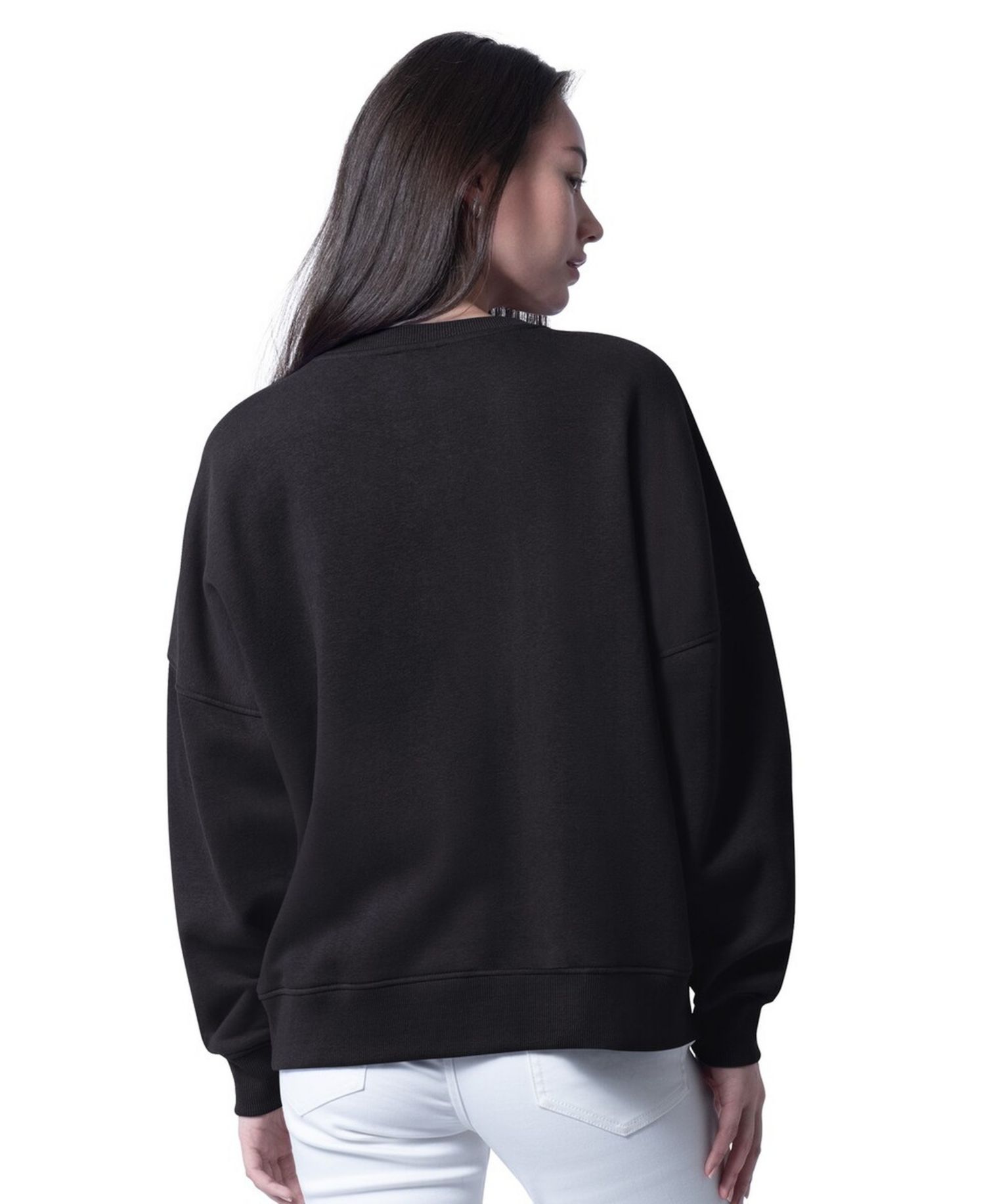 Women's Black Pittsburgh Steelers Oversized Feud Sweatshirt