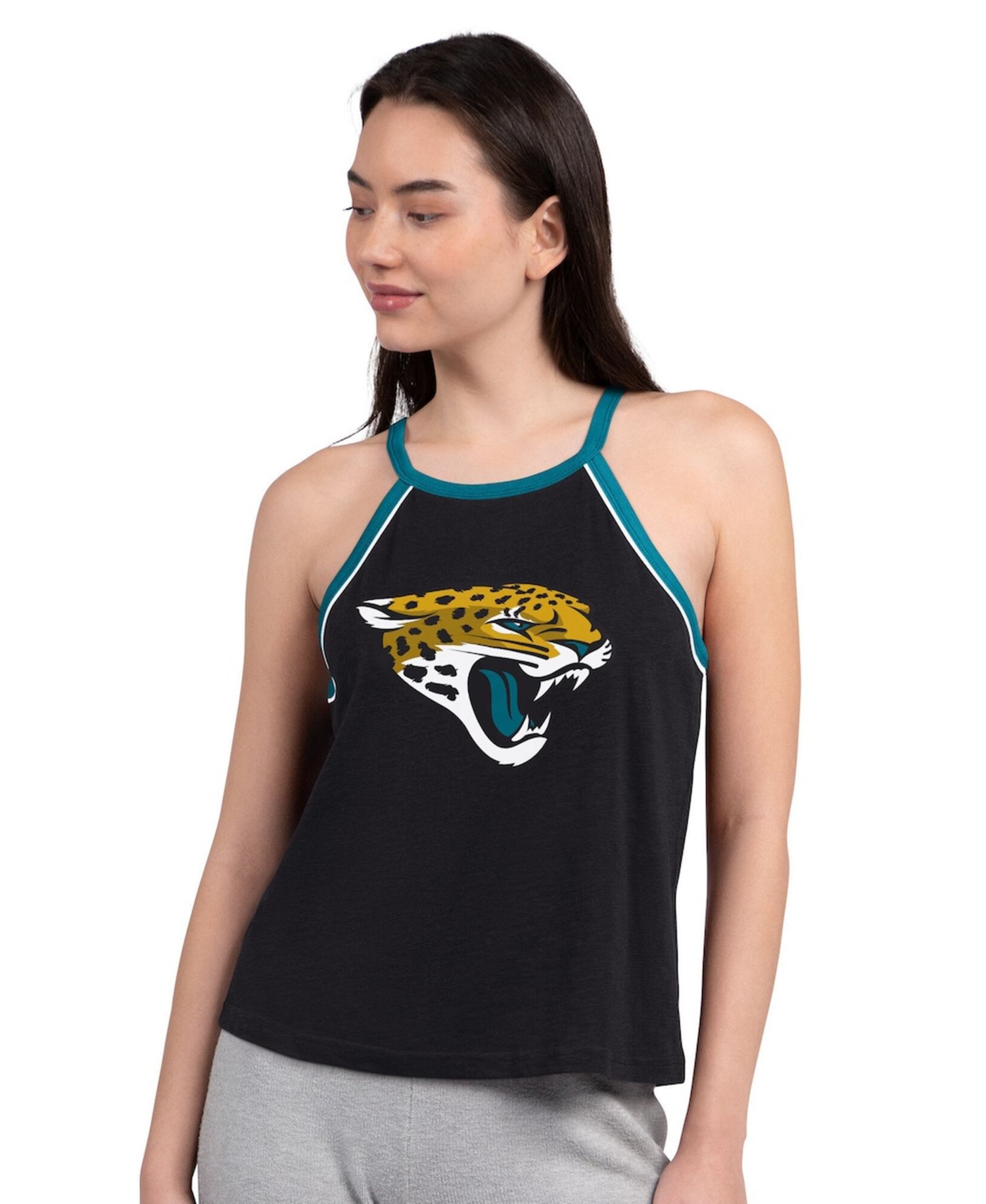 Women's Black Jacksonville Jaguars Redemption Win Slub Tank Top