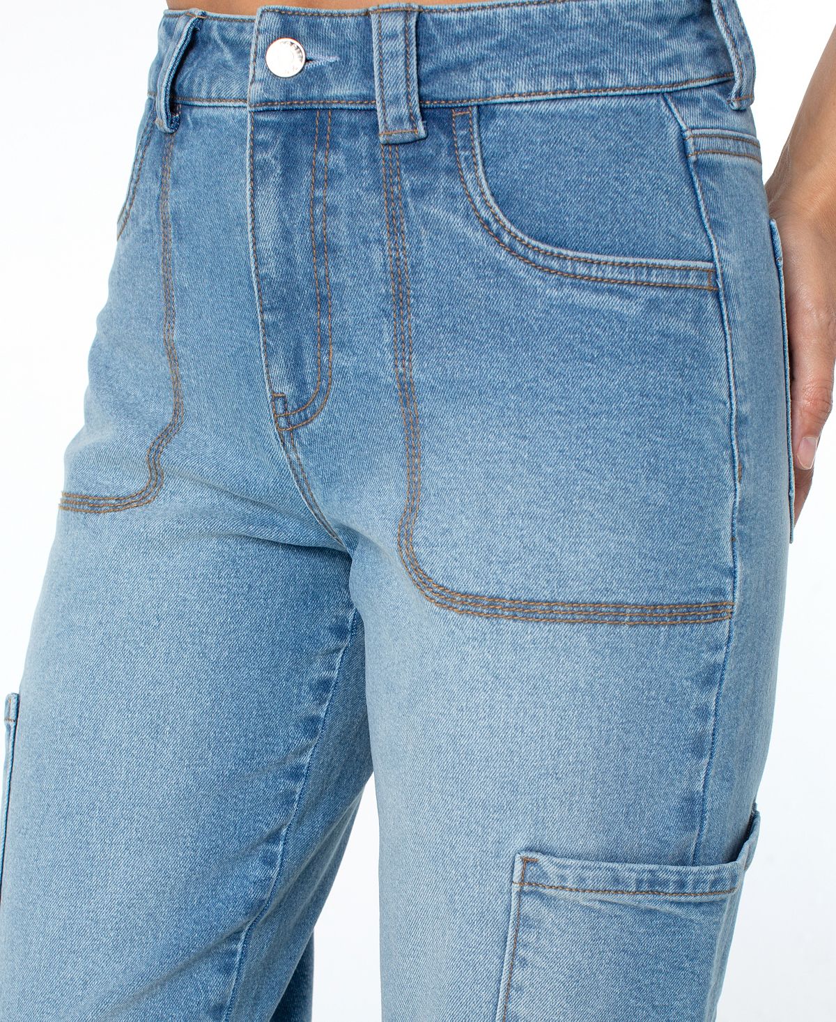 Celebrity Pink Women's High-Rise Cargo Jogger Pants view 4 — MAYCSS fashion products