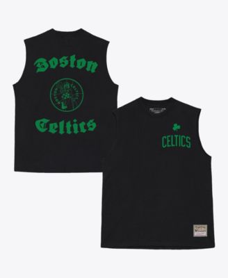 Men's Black Boston Celtics Hardwood Classics Muscle Cut Off T-Shirt