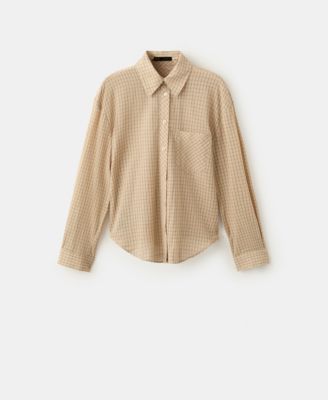 Women's 100% Cotton Checkered Shirt