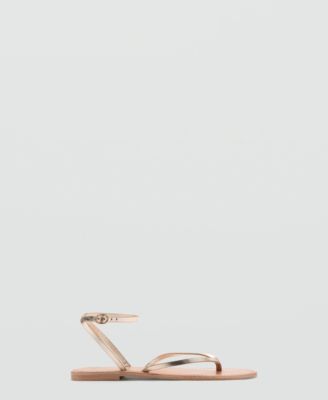 Women's Metallic Straps Sandals
