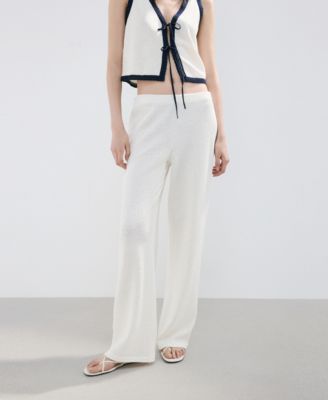 Women's Straight Knitted Pants