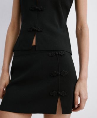 Women's Side Slit Short Skirt